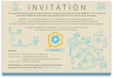 Il 3 febbraio inaugurazione del Consorzio W3Make.it di Ravenna